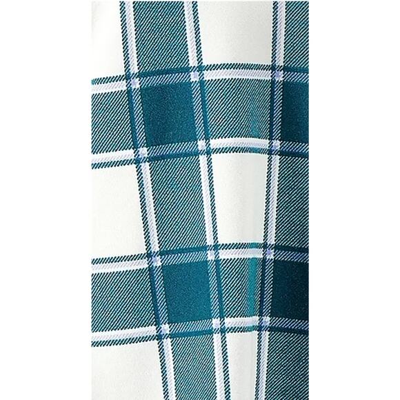 Denim & Co. Printed Heavenly Jersey Split Neck Long Sleeve Top DK SPRUCE SIZE M - Picture 2 of 8